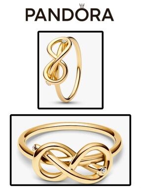 Pandora -NWOT Infinity Knot Ring
14k gold plating

MSRP - &1”75.00